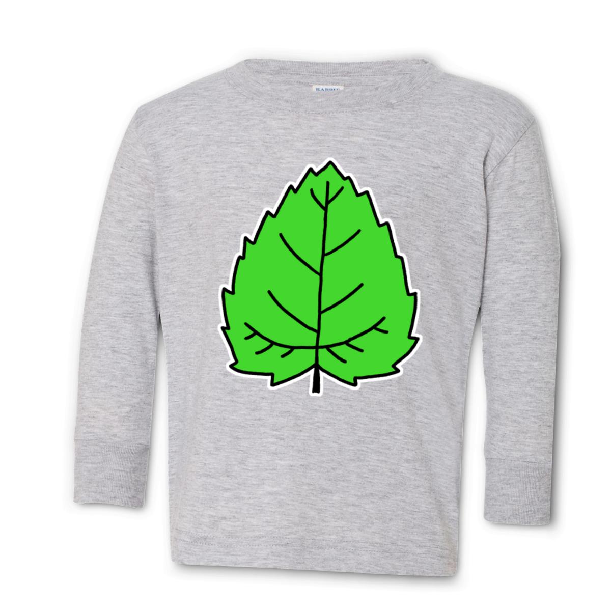 Mulberry Leaf Toddler Long Sleeve Tee 2T heather