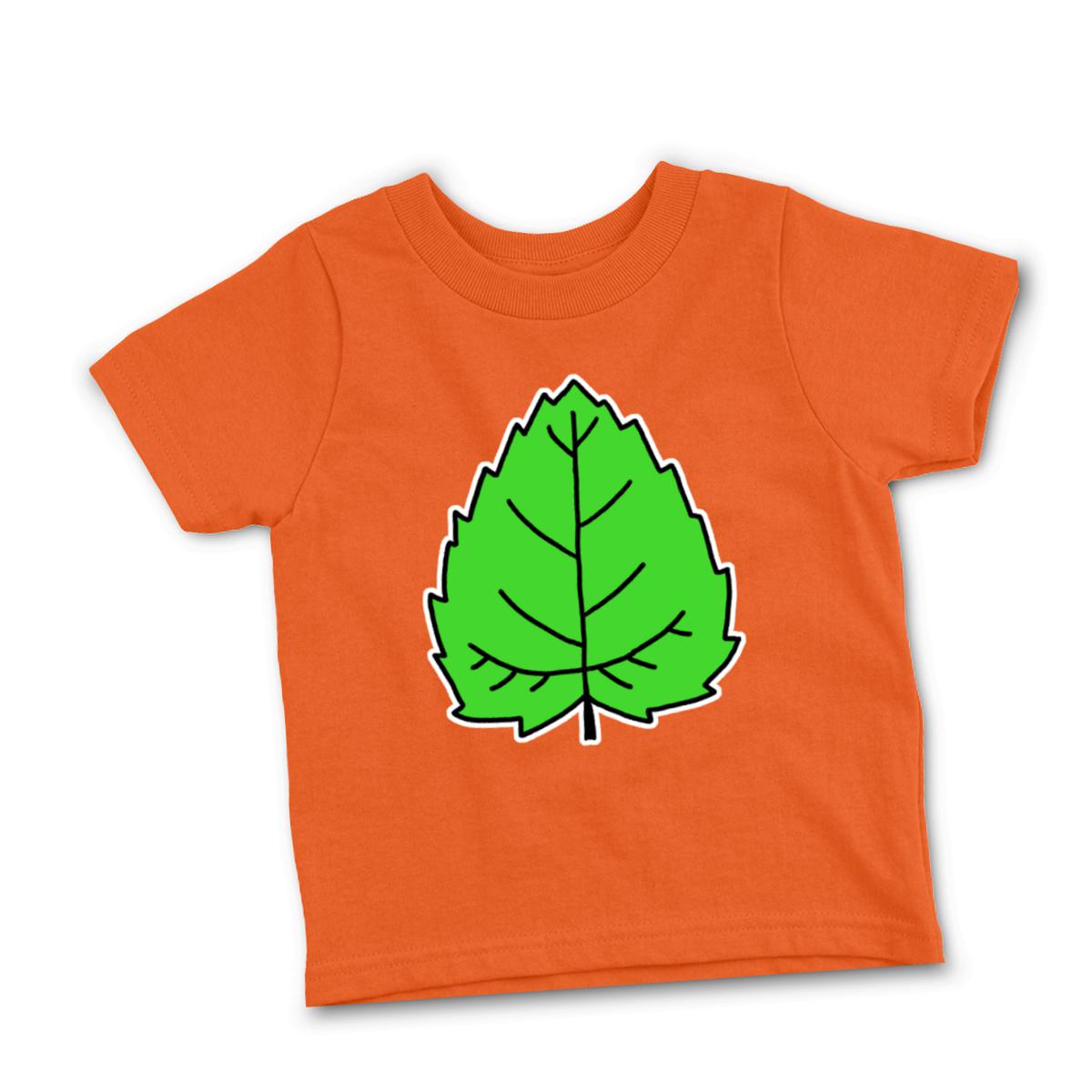 Mulberry Leaf Toddler Tee 56T orange