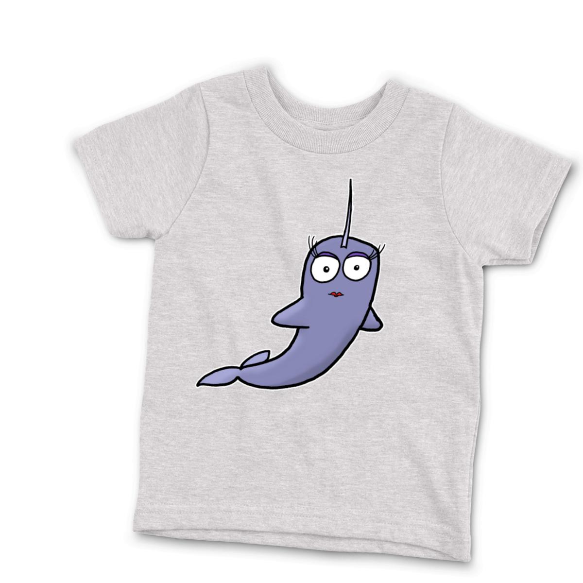 Narwhal Kid's Tee Large heather