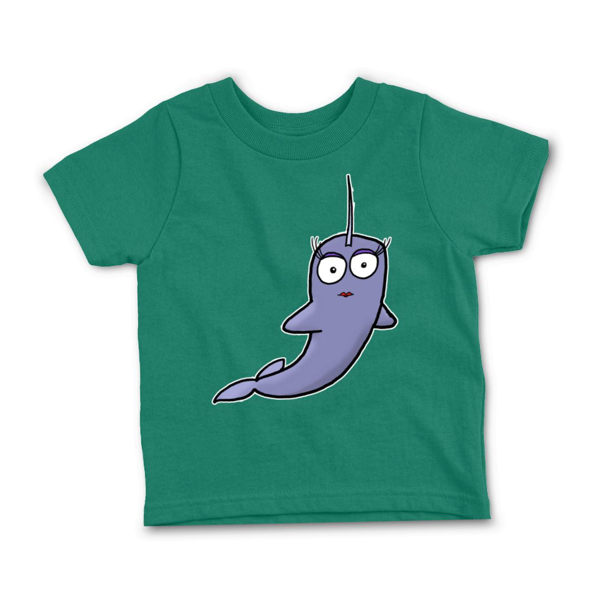 Narwhal Toddler Tee 2T kelly