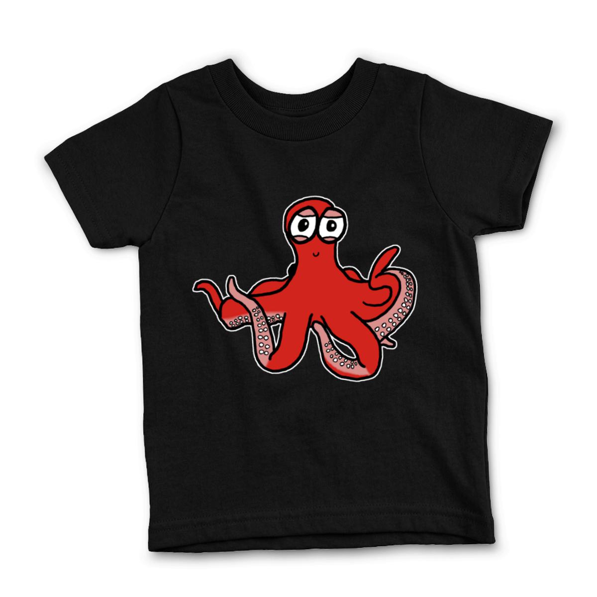 Octopus Kid's Tee Small black