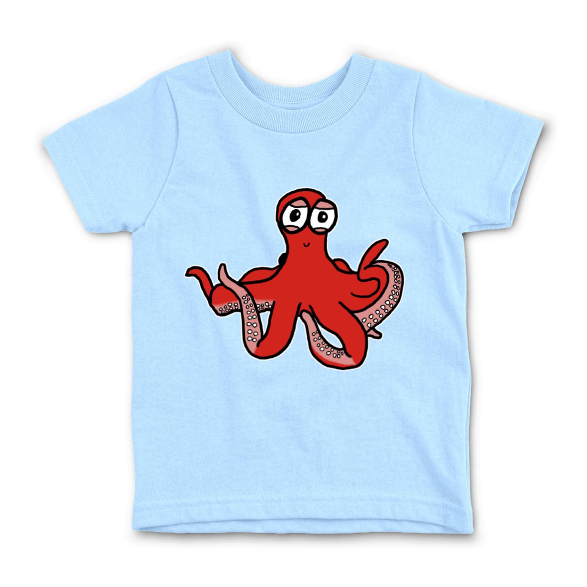 Octopus Kid's Tee Medium light-blue