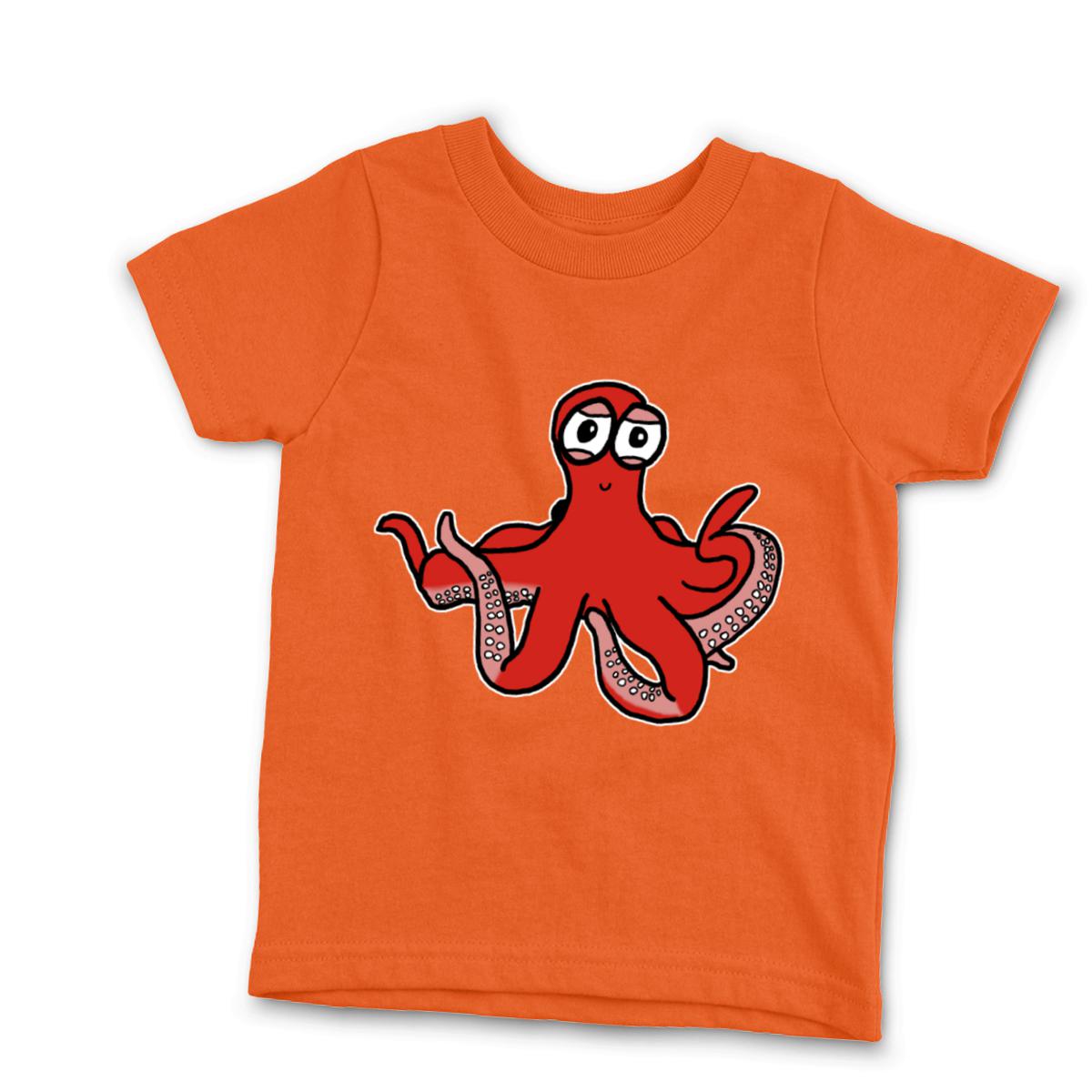 Octopus Kid's Tee Large orange