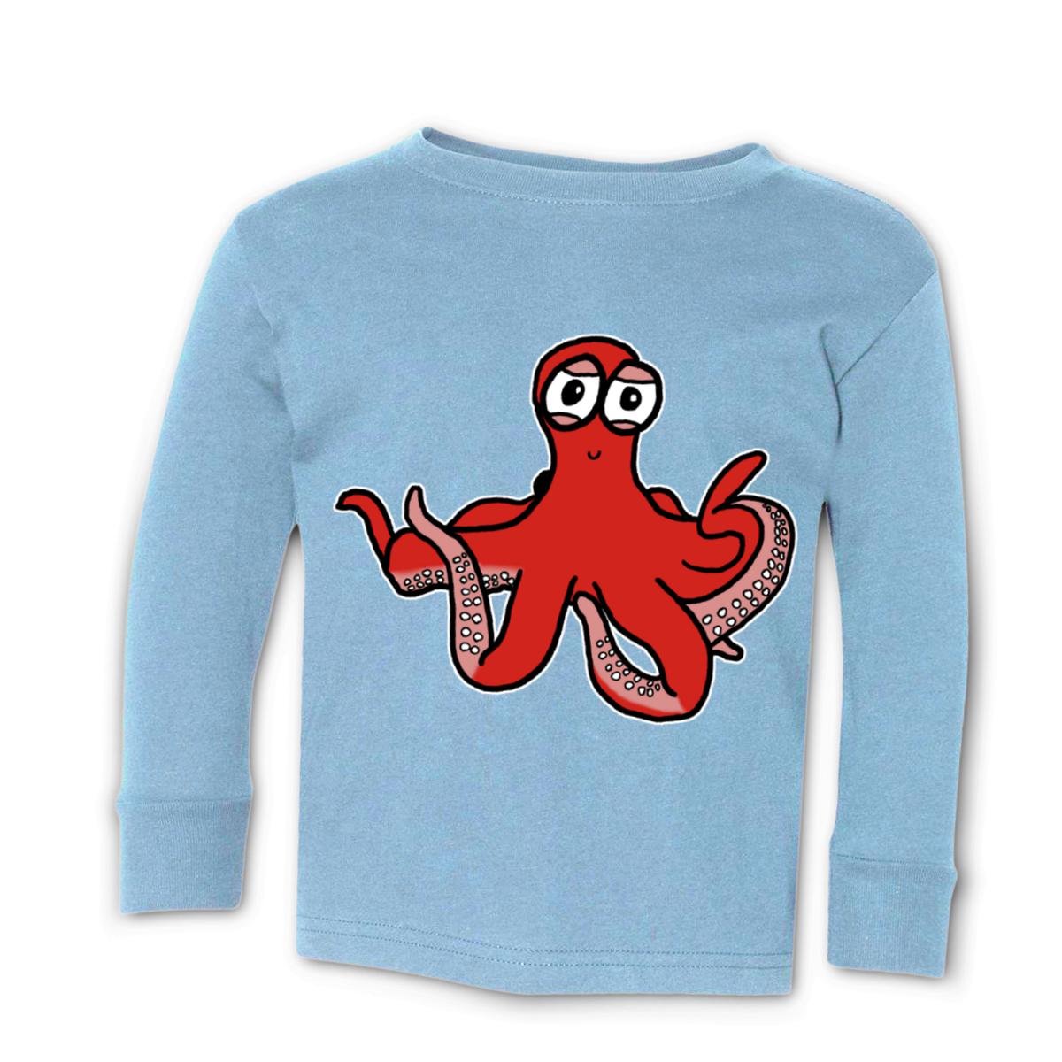 Octopus Toddler Long Sleeve Tee 56T light-blue