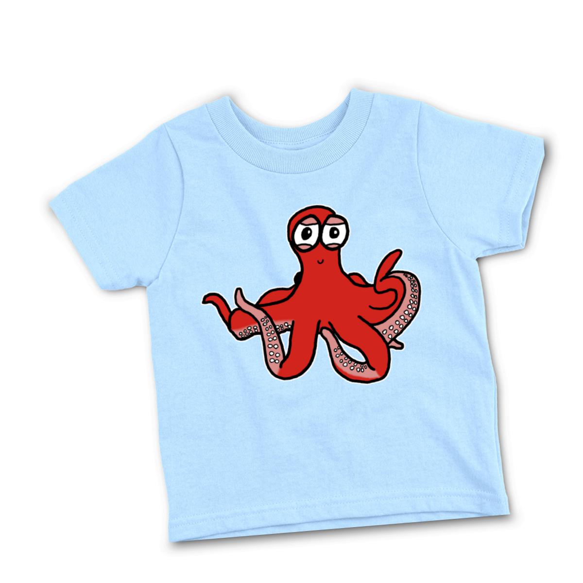 Octopus Toddler Tee 2T light-blue