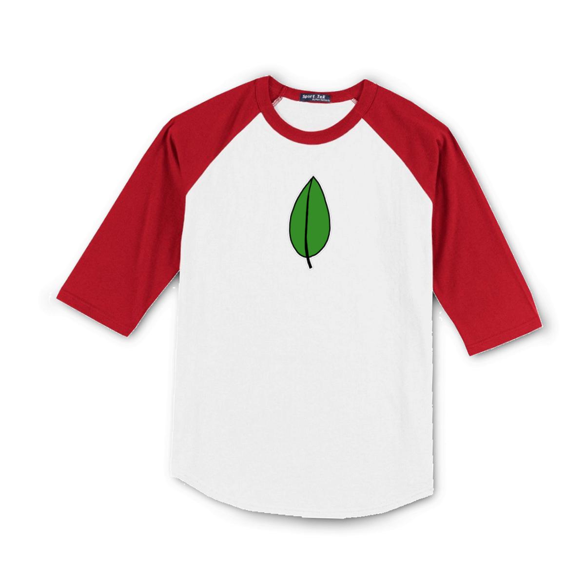 Olive Leaf Men's Raglan Tee Double Extra Large white-red