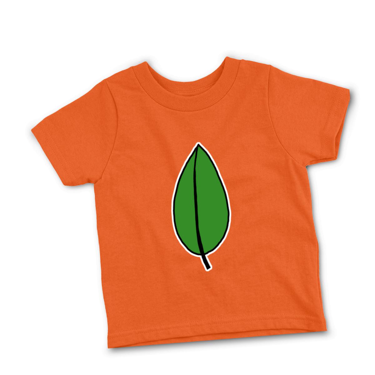 Olive Leaf Toddler Tee 2T orange