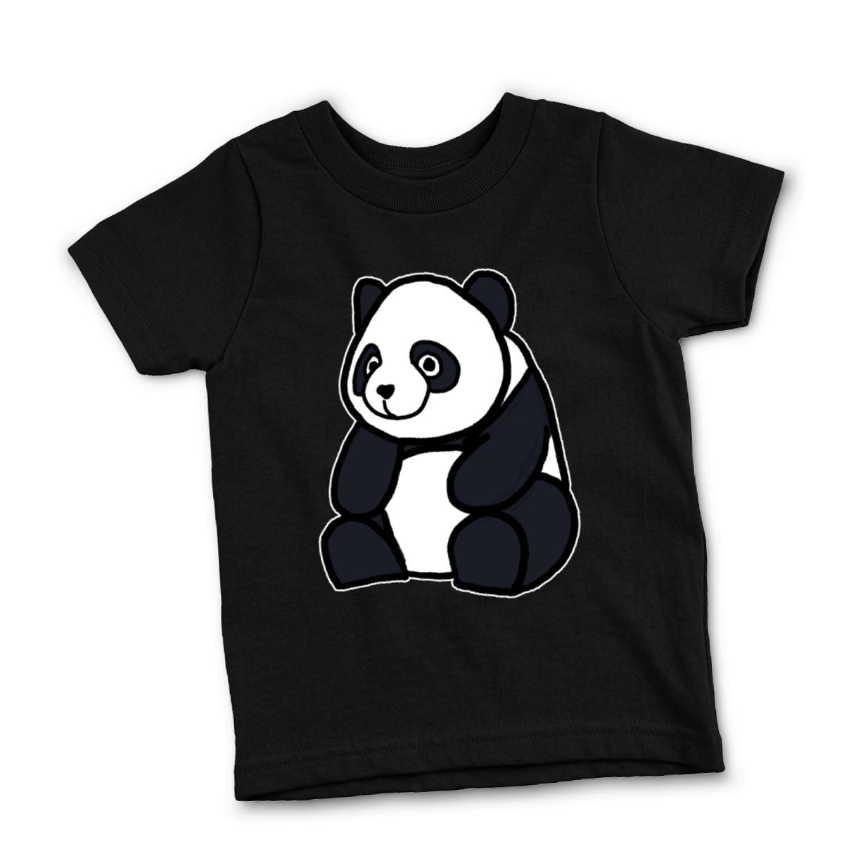 Panda Kid's Tee Medium black
