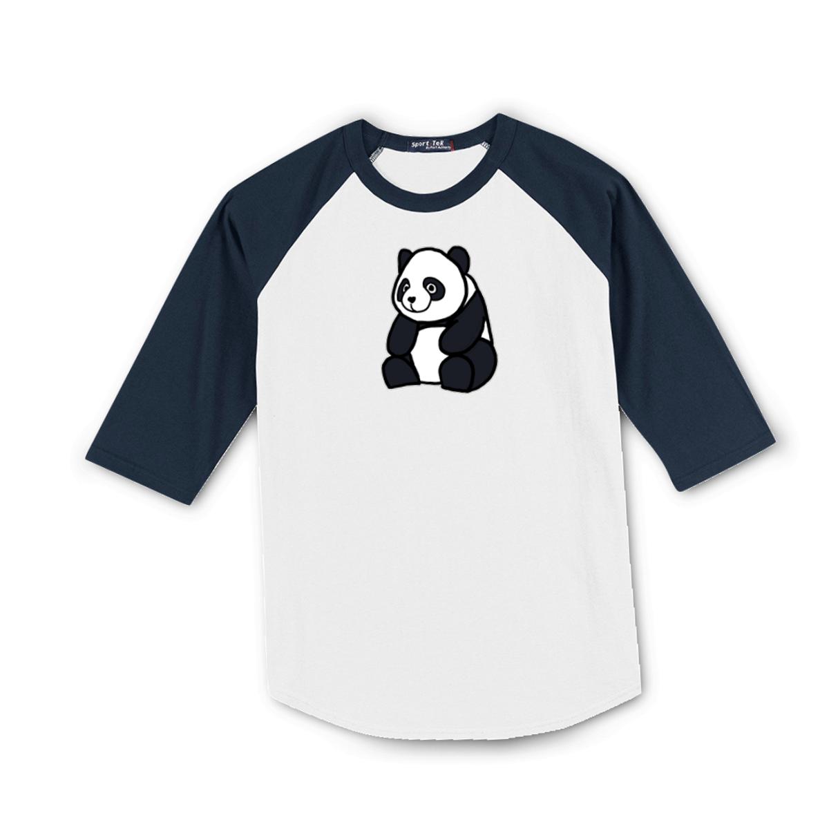 Panda Men's Raglan Tee Small white-navy