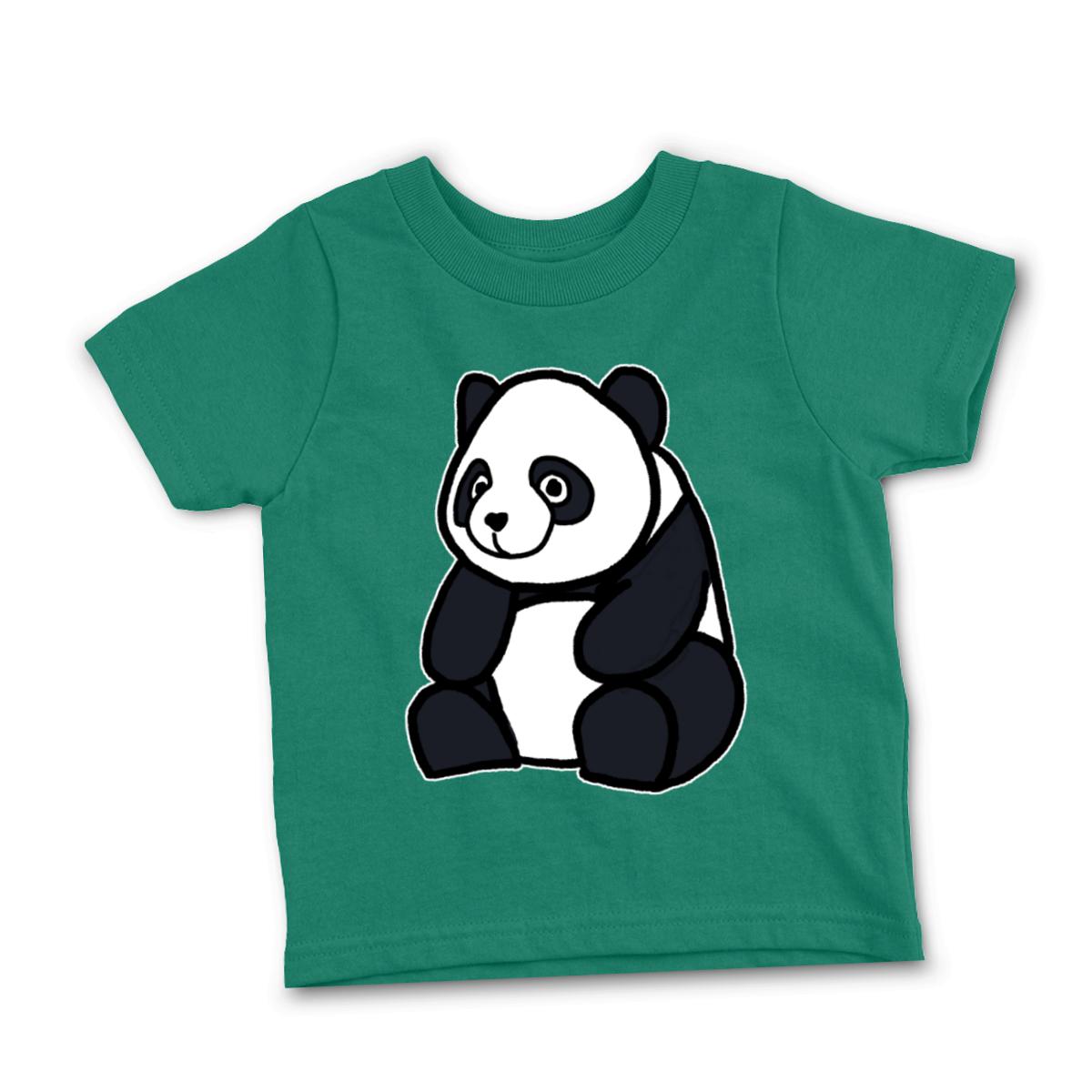 Panda Toddler Tee 2T kelly