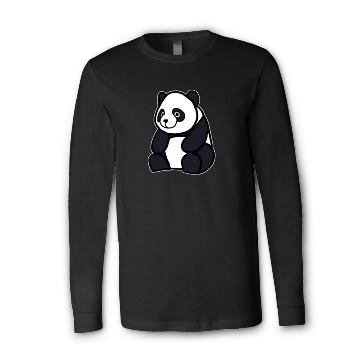 Panda Unisex Long Sleeve Tee Small black