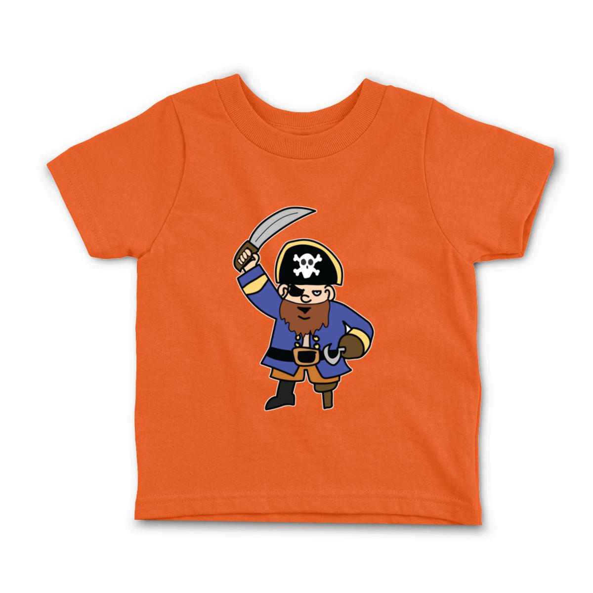 Pirate Toddler Tee 4T orange