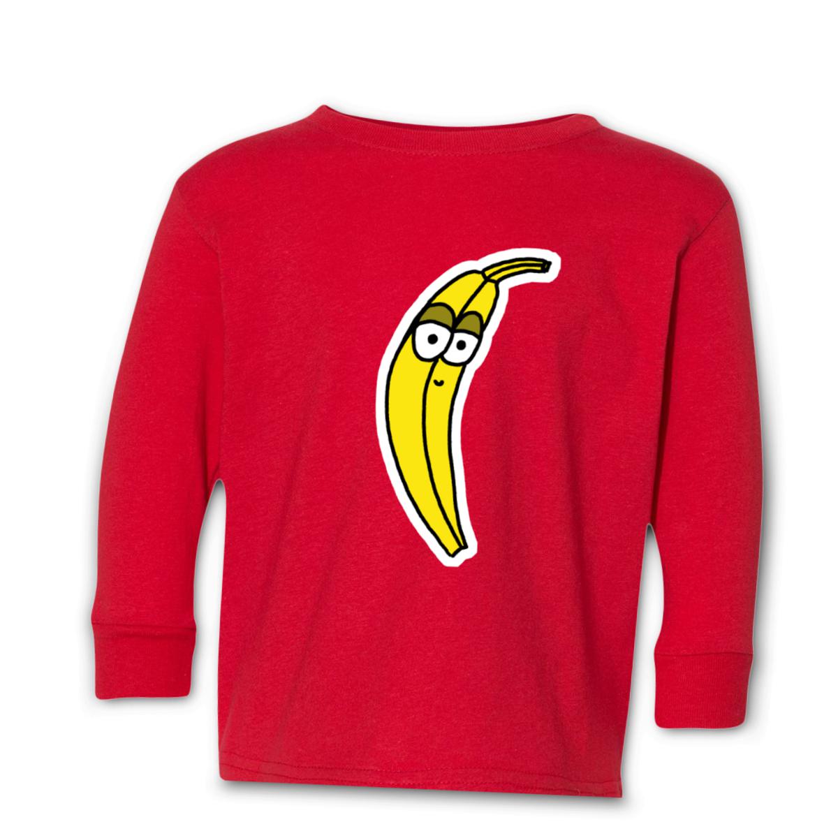 Plantain Toddler Long Sleeve Tee 4T red