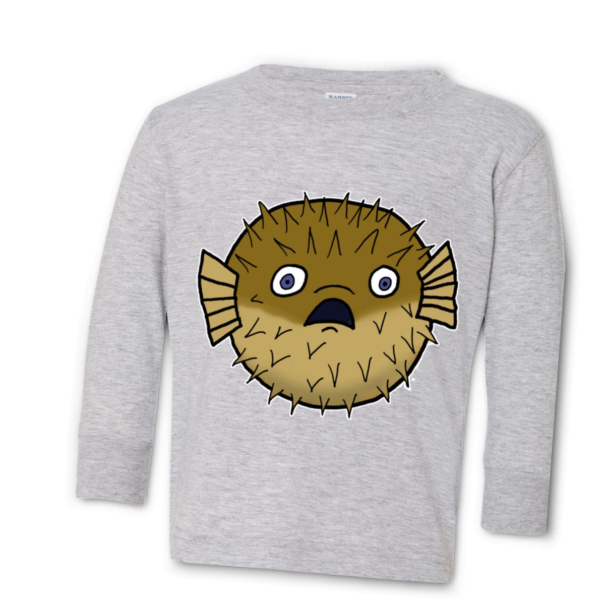 Puffer Fish Toddler Long Sleeve Tee 4T heather