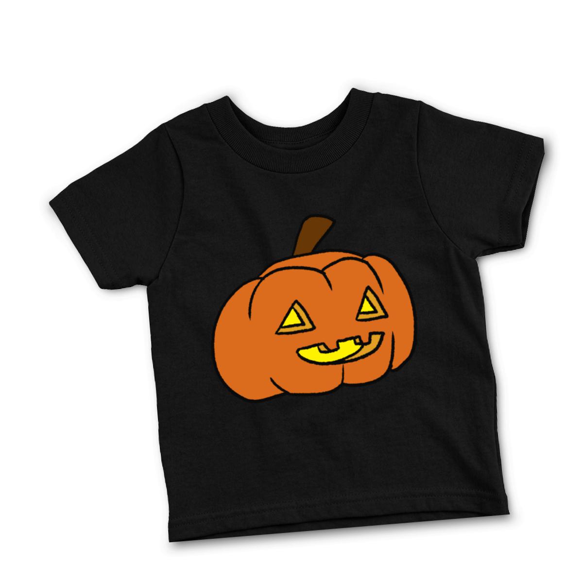 Pumpkin Toddler Tee 2T black