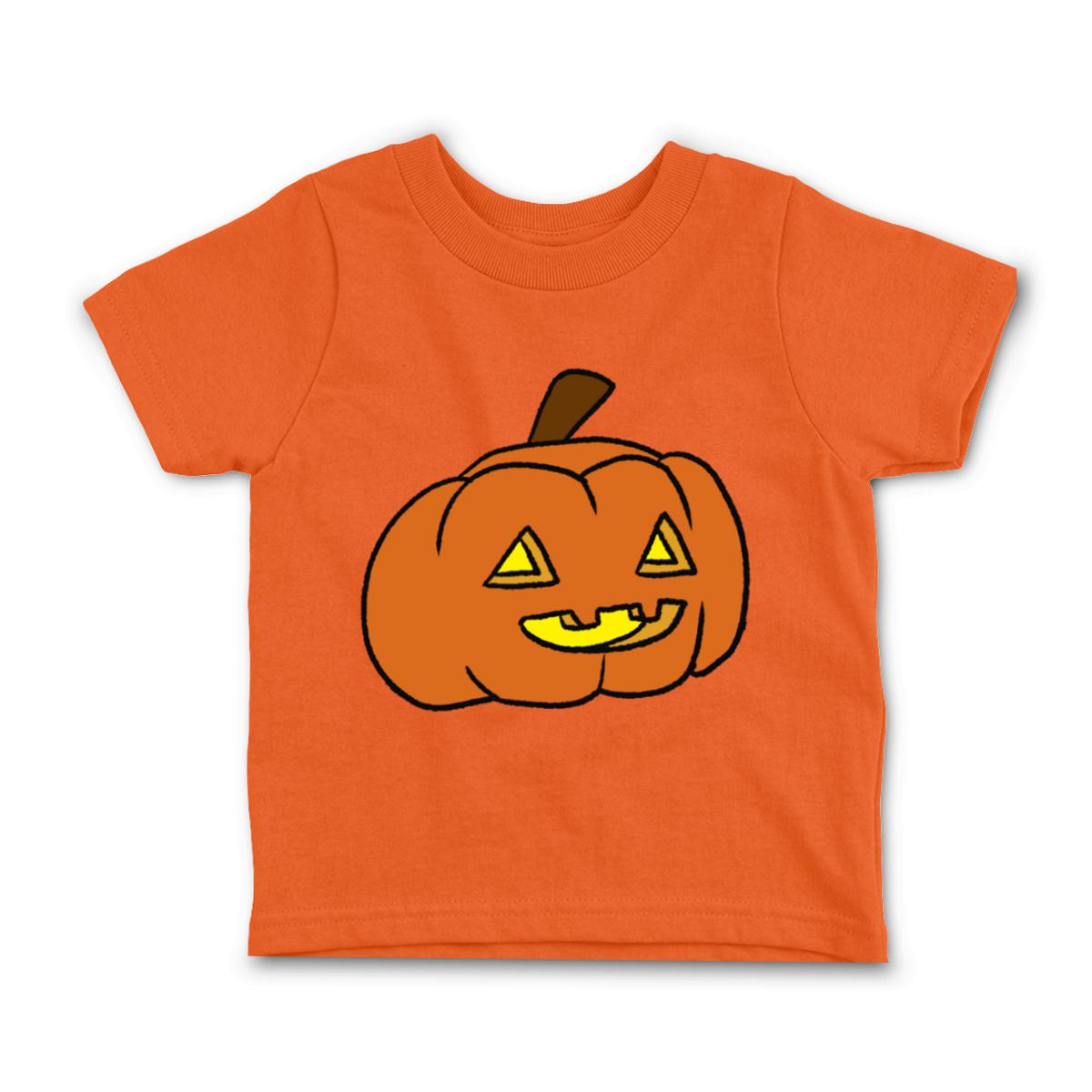 Pumpkin Toddler Tee 2T orange
