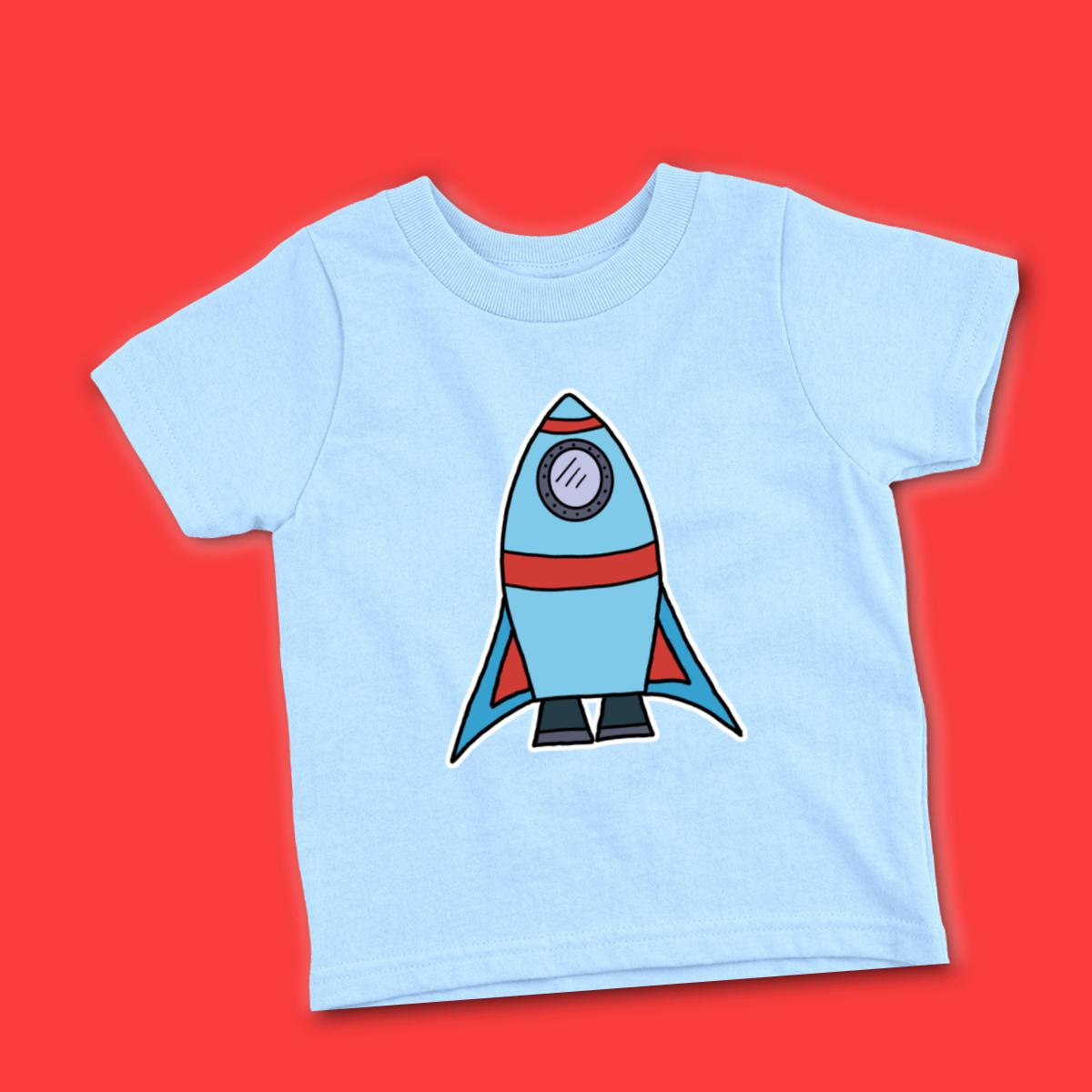 Rocket Ship Infant Tee