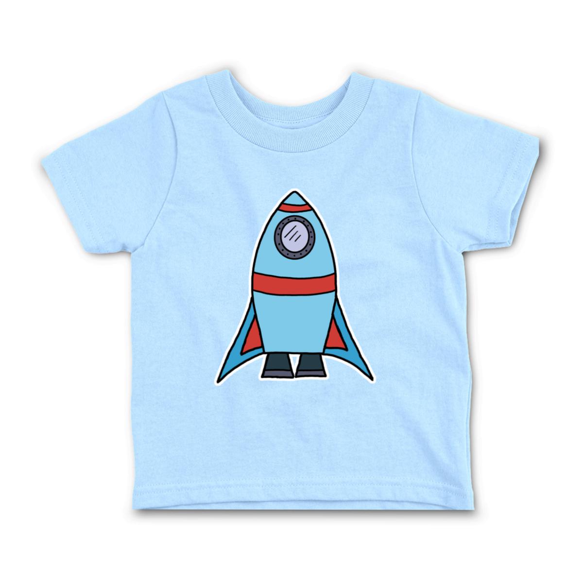 Rocket Ship Infant Tee 18M light-blue