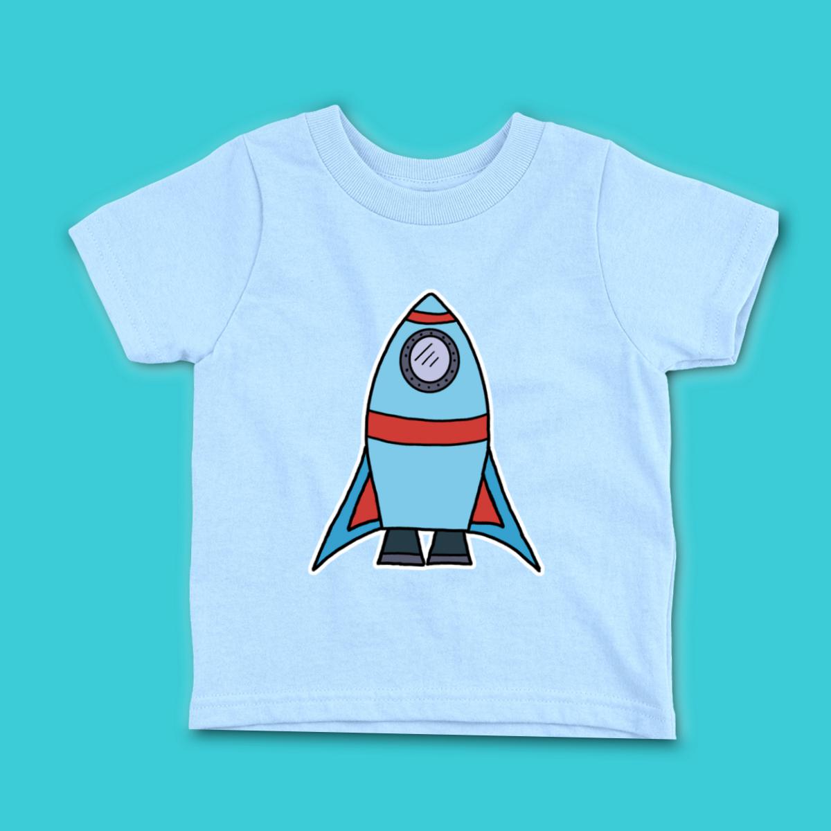 Rocket Ship Toddler Tee