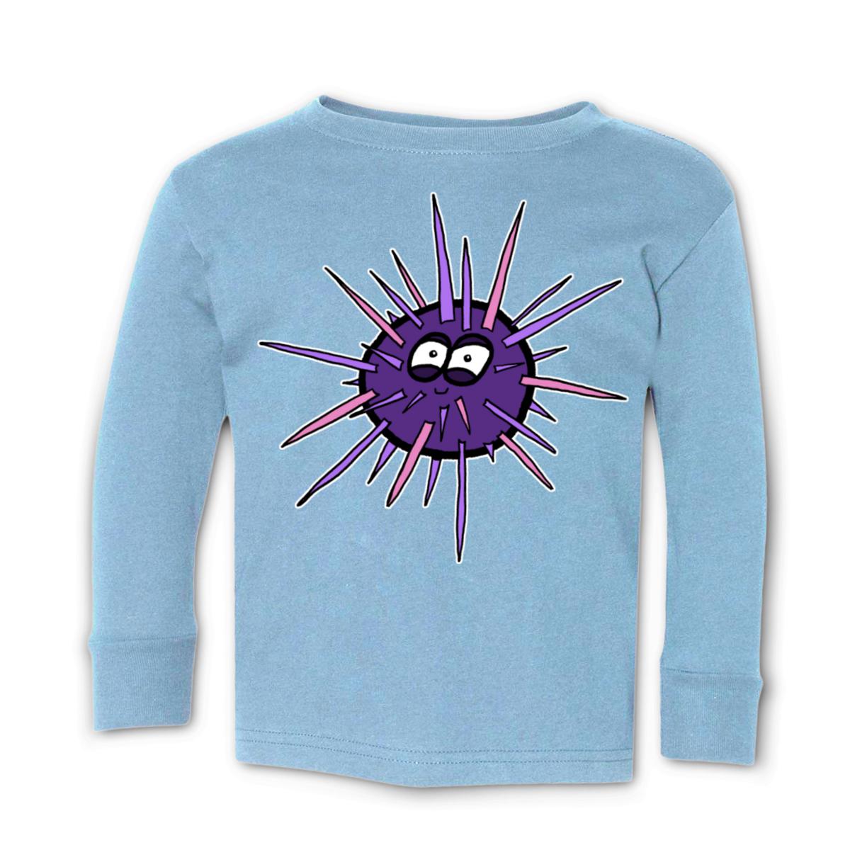Sea Urchin Kid's Long Sleeve Tee Small light-blue