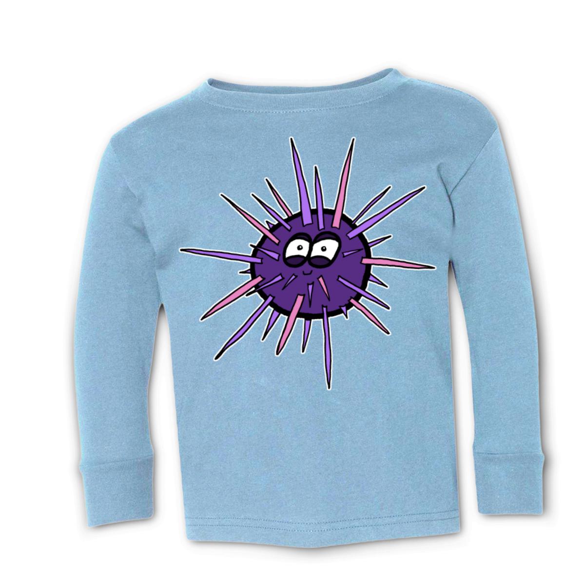 Sea Urchin Toddler Long Sleeve Tee 4T light-blue