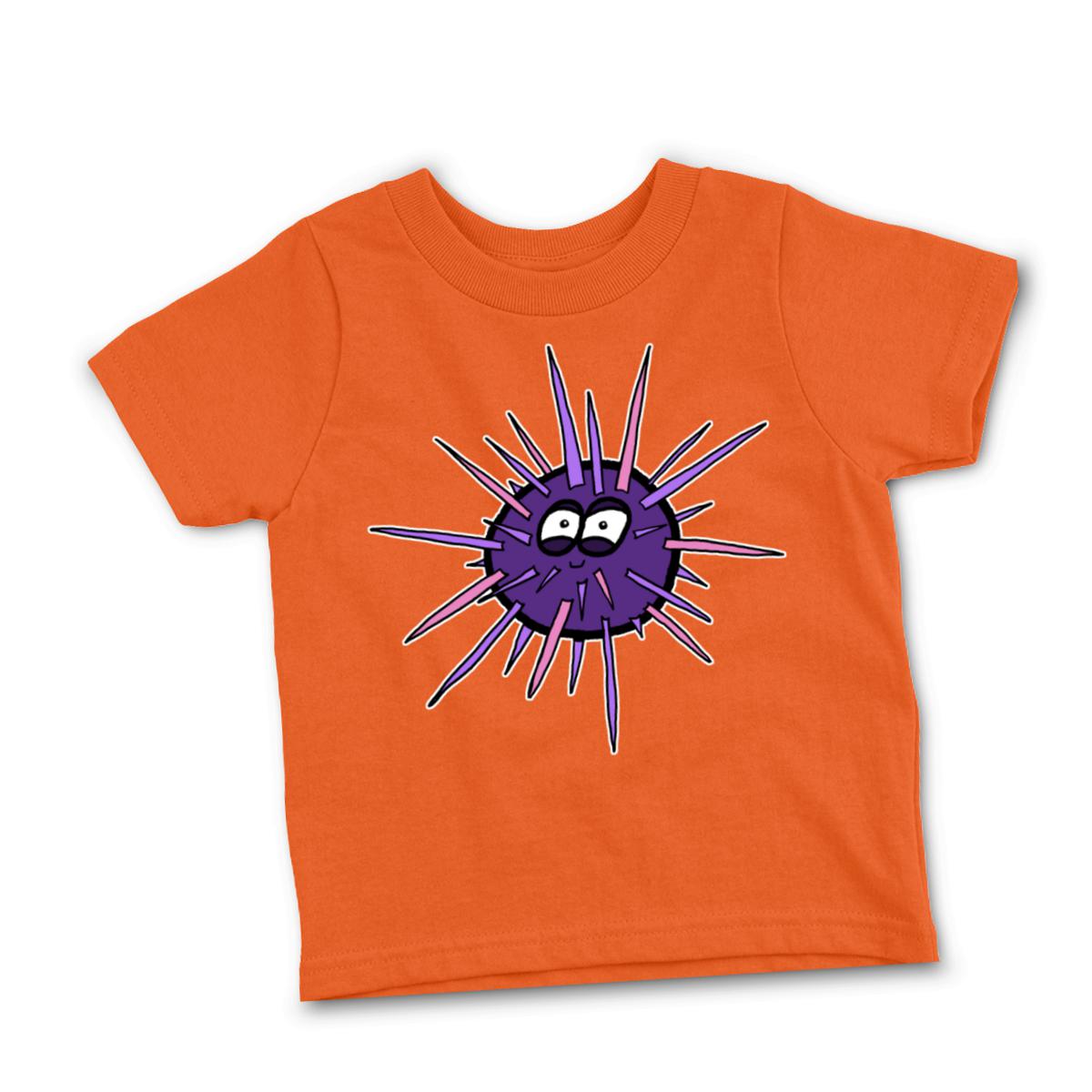 Sea Urchin Toddler Tee 2T orange