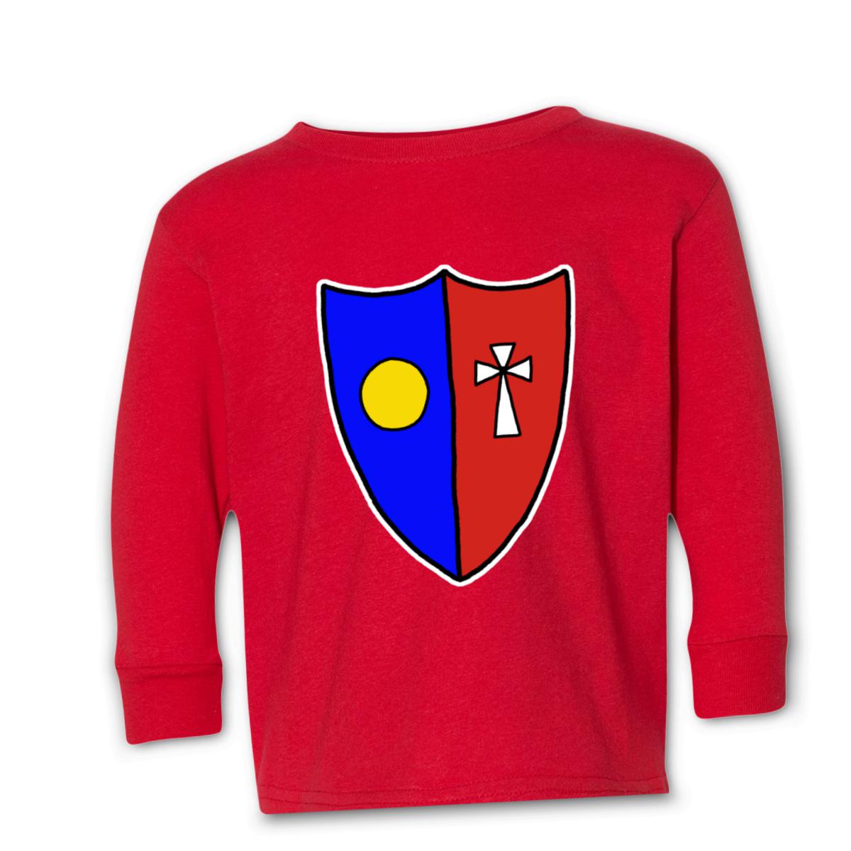 Shield Toddler Long Sleeve Tee 56T red