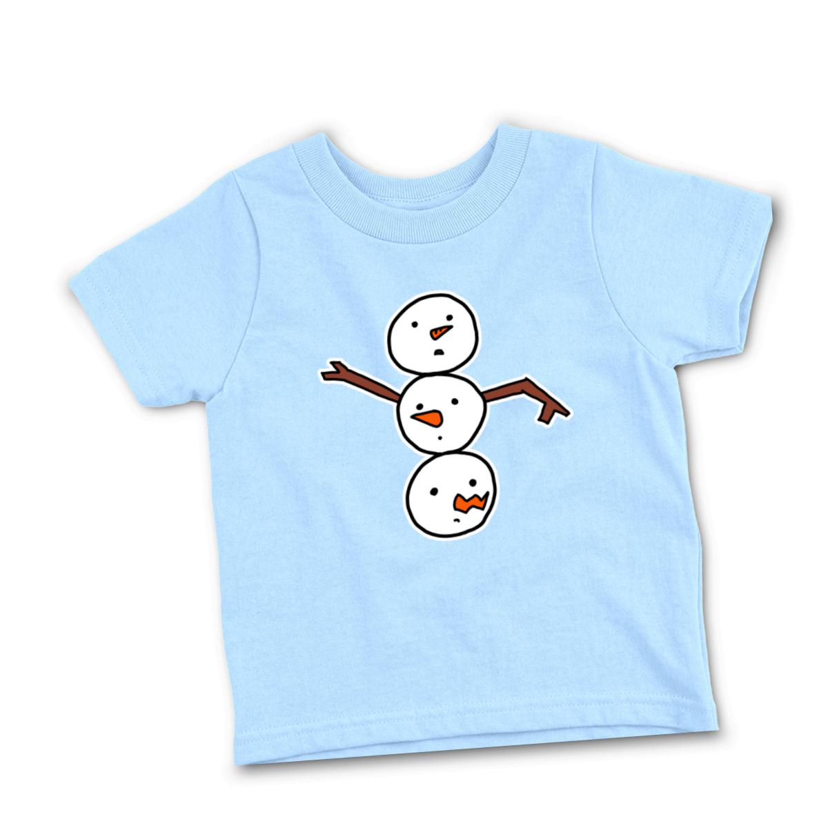 Snowman All Heads Infant Tee 12M light-blue