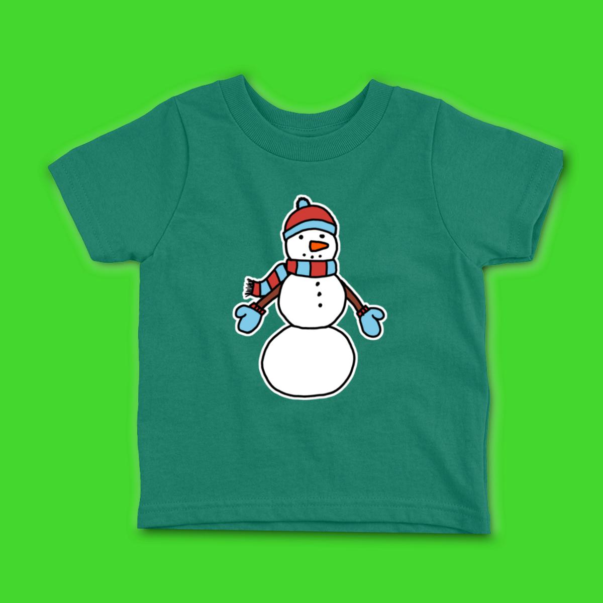Snowman Bundled Up Toddler Tee