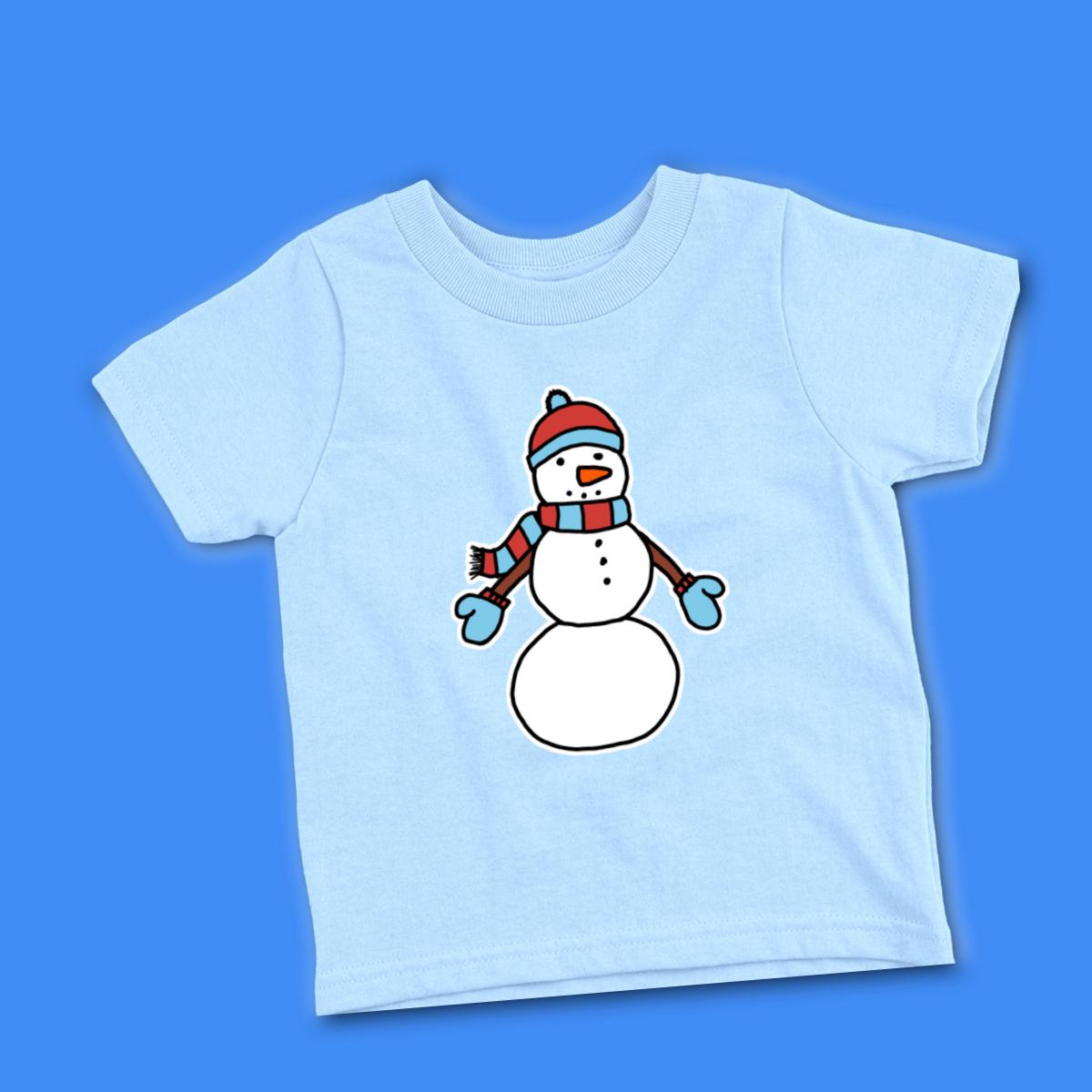 Snowman Bundled Up Toddler Tee
