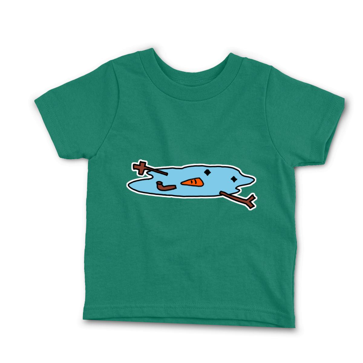 Snowman Puddle Infant Tee 24M kelly