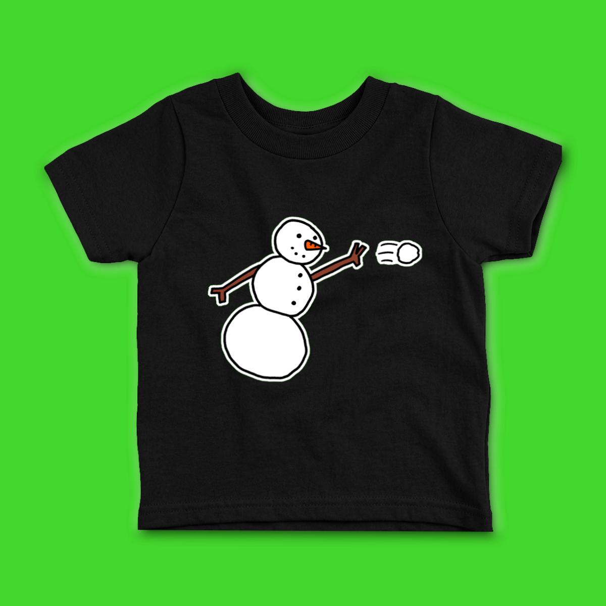 Snowman Throwing Snowball Infant Tee