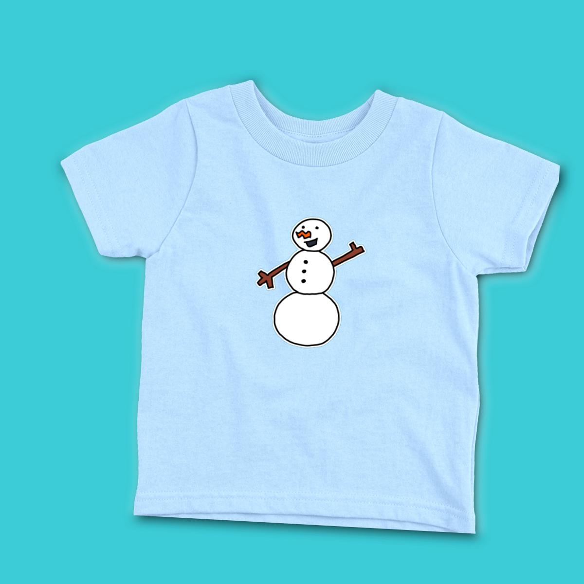 Snowman Waving Toddler Tee