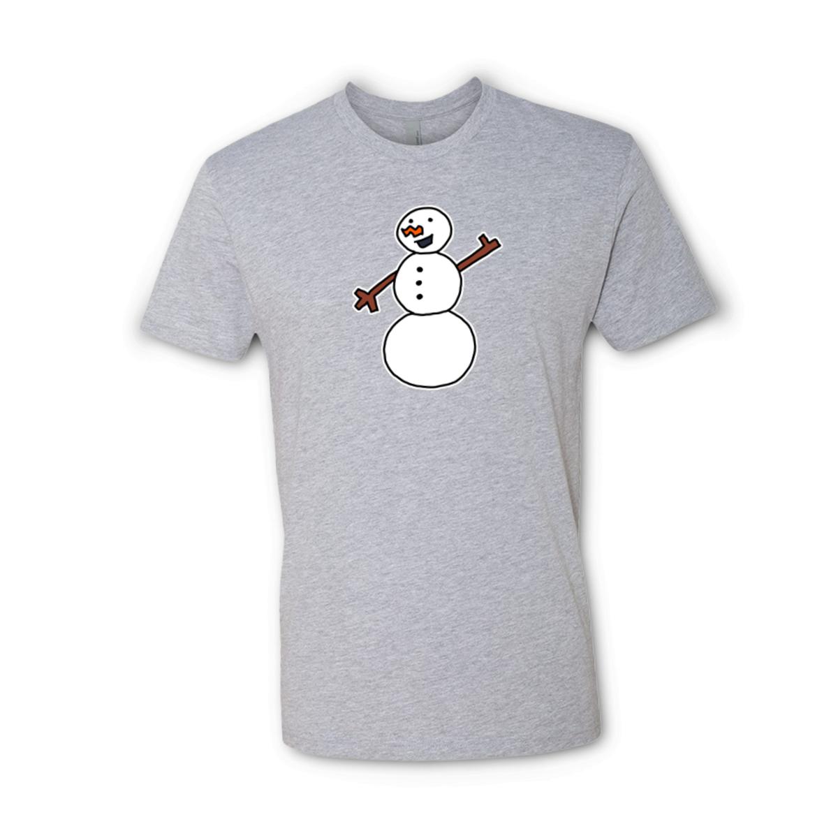 Snowman Waving Unisex Tee 3XL heather-grey