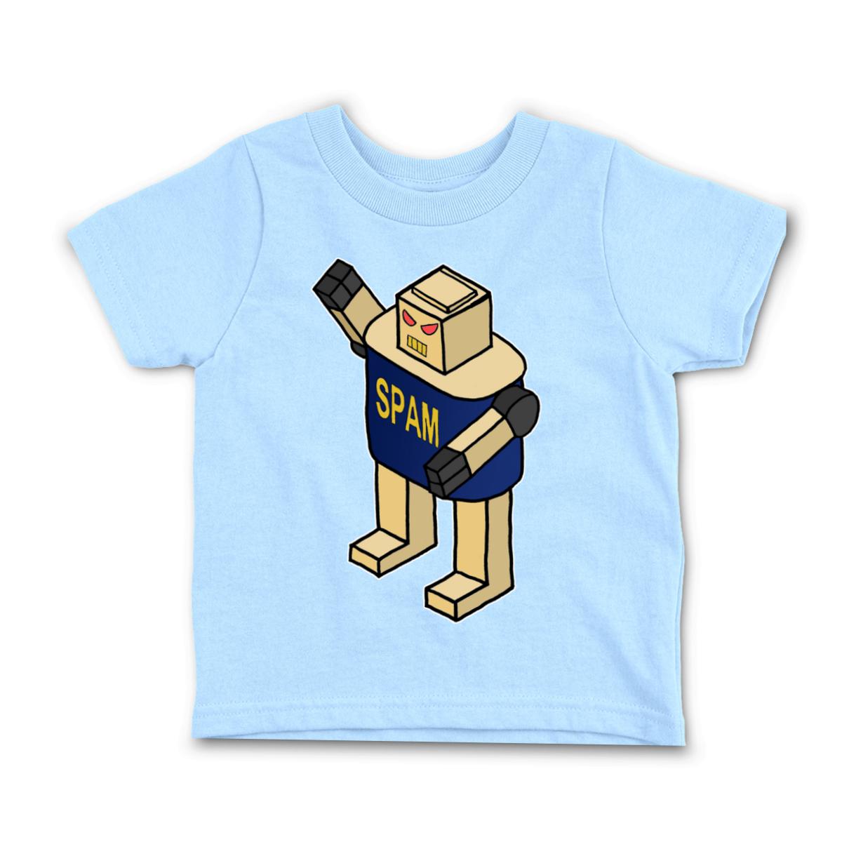 Spam Bot Toddler Tee 4T light-blue