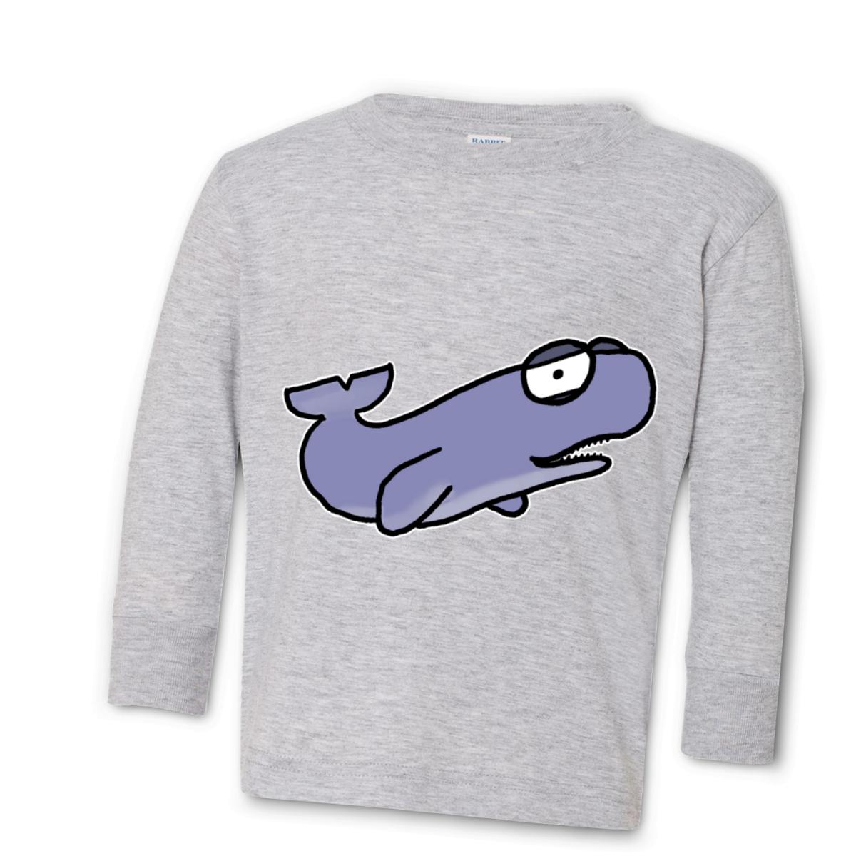 Sperm Whale Toddler Long Sleeve Tee 4T heather