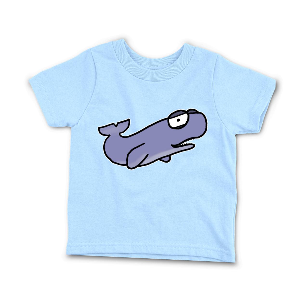 Sperm Whale Toddler Tee 2T light-blue