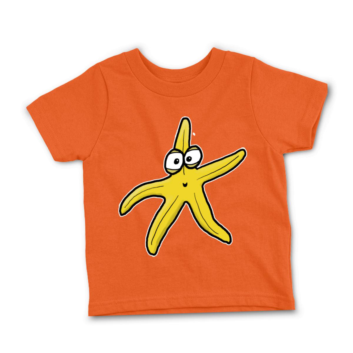 Starfish Toddler Tee 4T orange