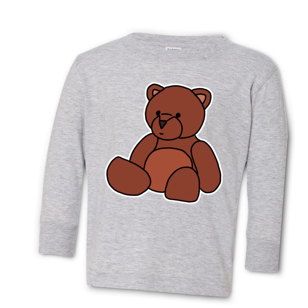 Toy Bear Toddler Long Sleeve Tee 2T heather
