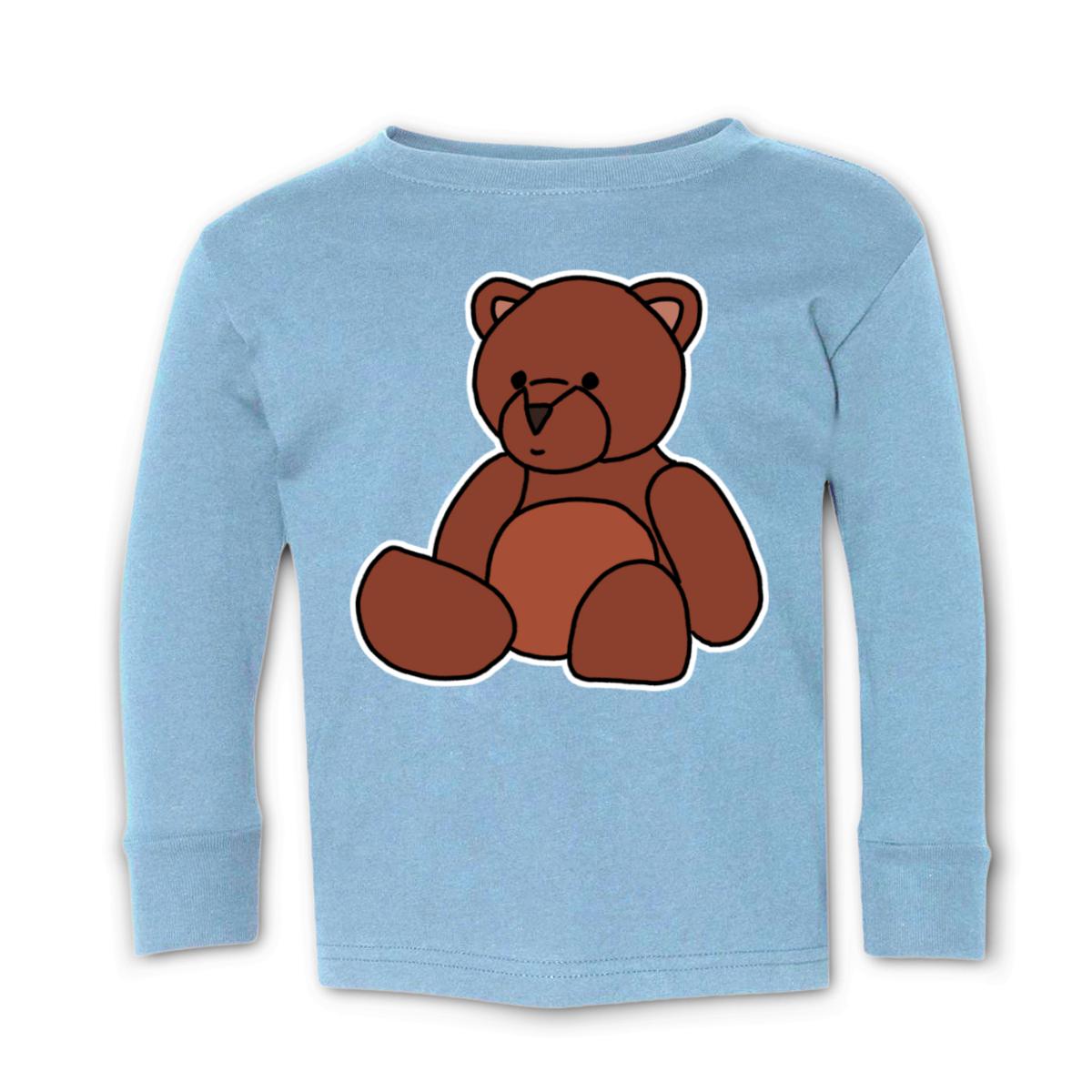 Toy Bear Toddler Long Sleeve Tee 4T light-blue
