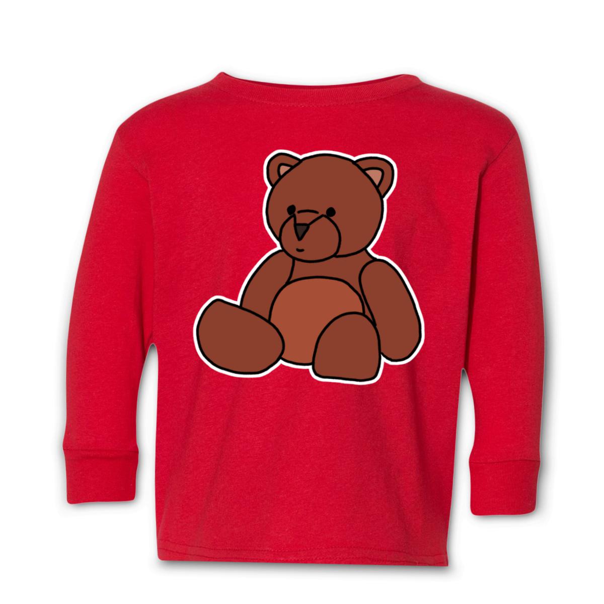 Toy Bear Toddler Long Sleeve Tee 56T red