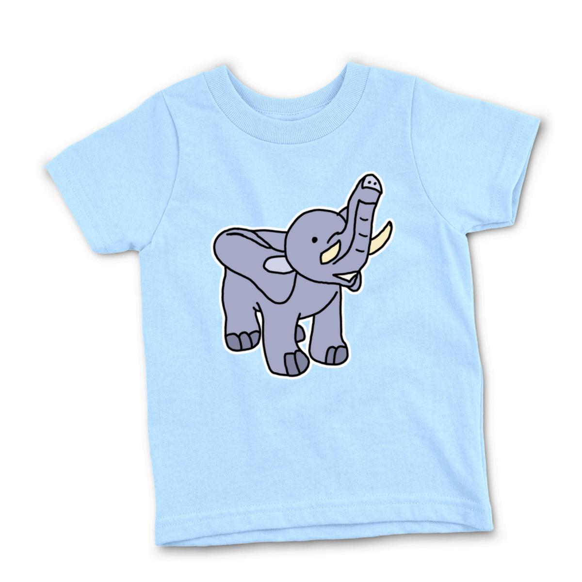 Toy Elephant Kid's Tee Large light-blue