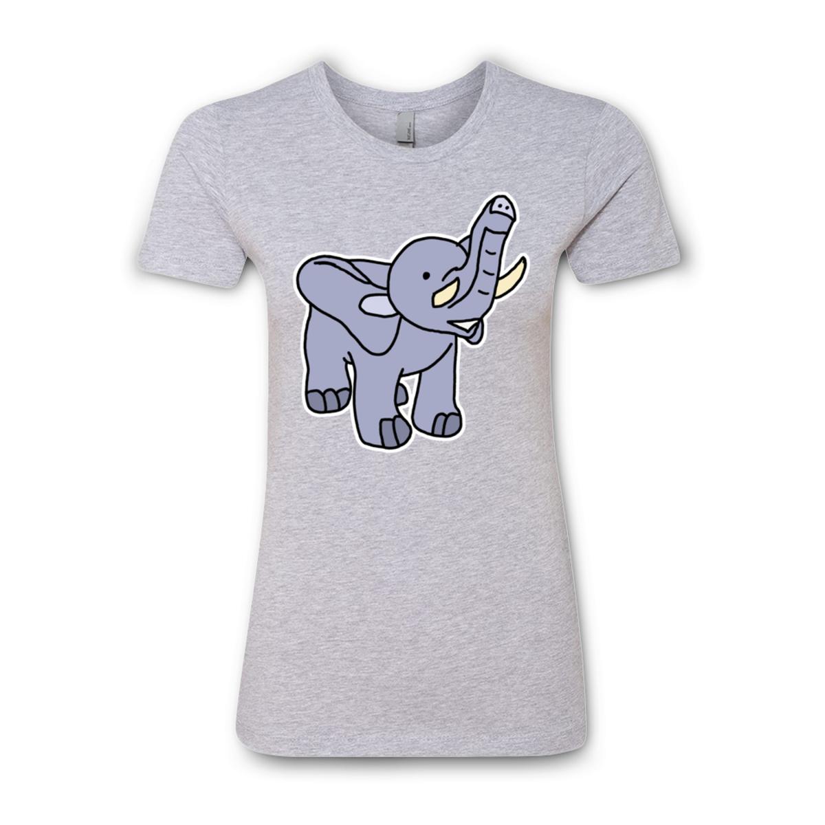 Toy Elephant Ladies' Boyfriend Tee Small heather-grey
