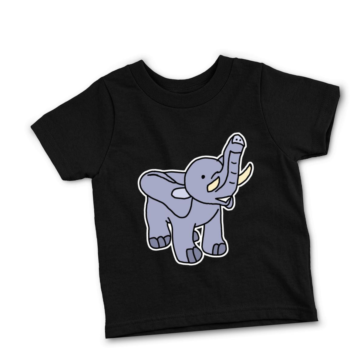 Toy Elephant Toddler Tee 2T black