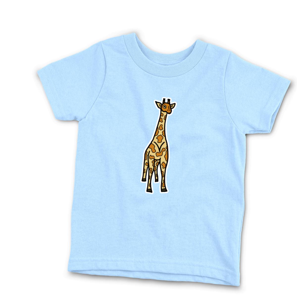Toy Giraffe Kid's Tee Large light-blue
