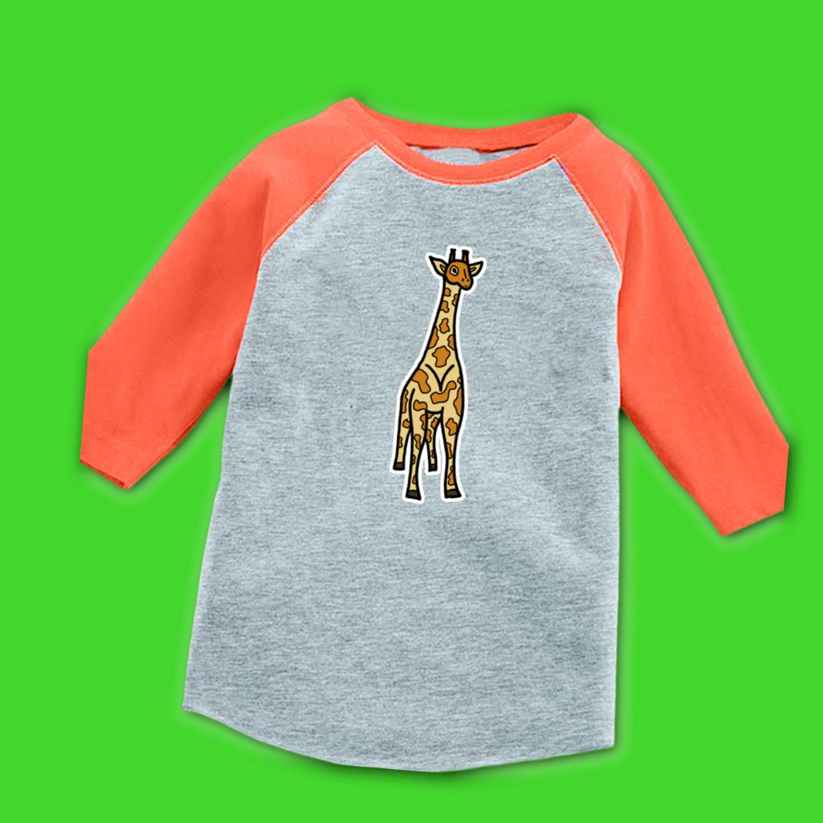 Toy Giraffe Toddler Raglan Tee