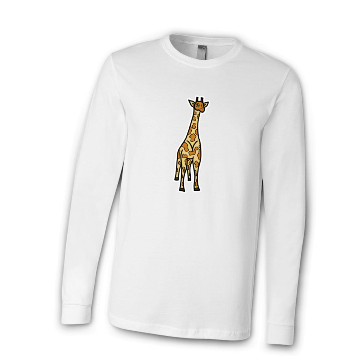 Toy Giraffe Unisex Long Sleeve Tee Medium white