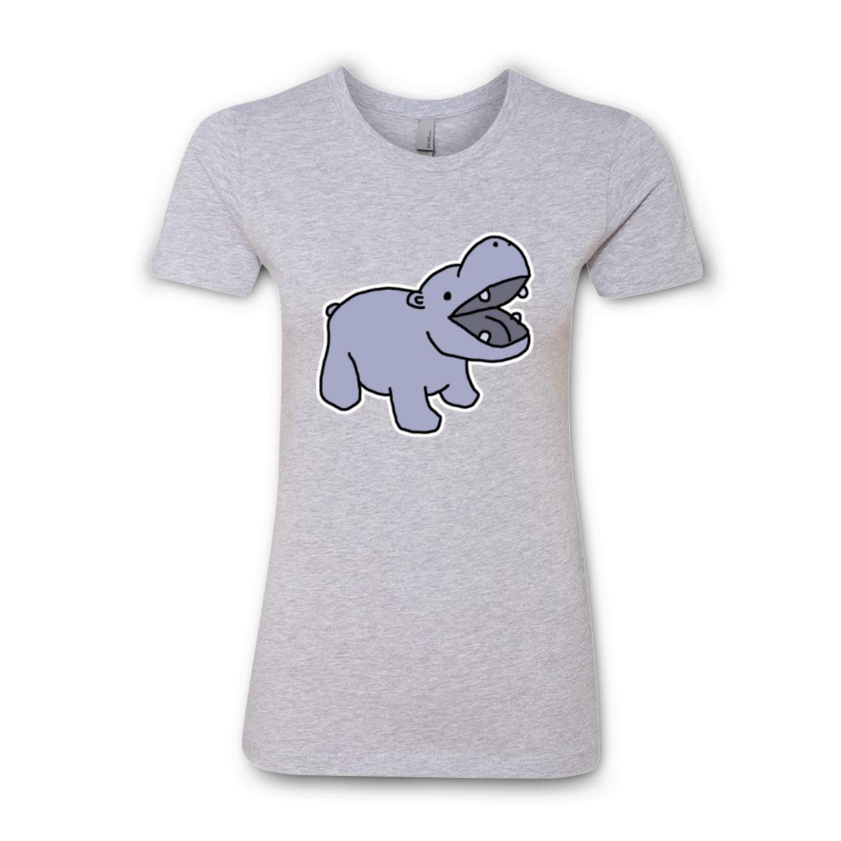 Toy Hippo Ladies' Boyfriend Tee Medium heather-grey