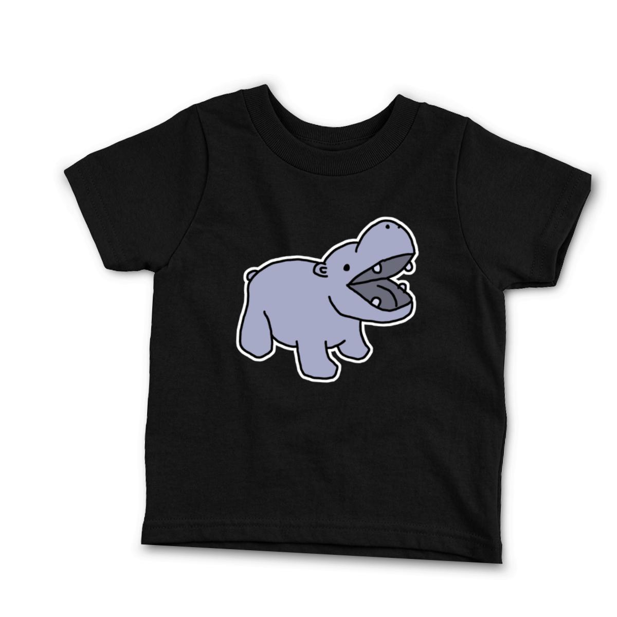 Toy Hippo Toddler Tee 2T black