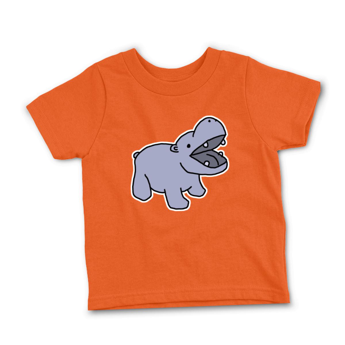 Toy Hippo Toddler Tee 2T orange